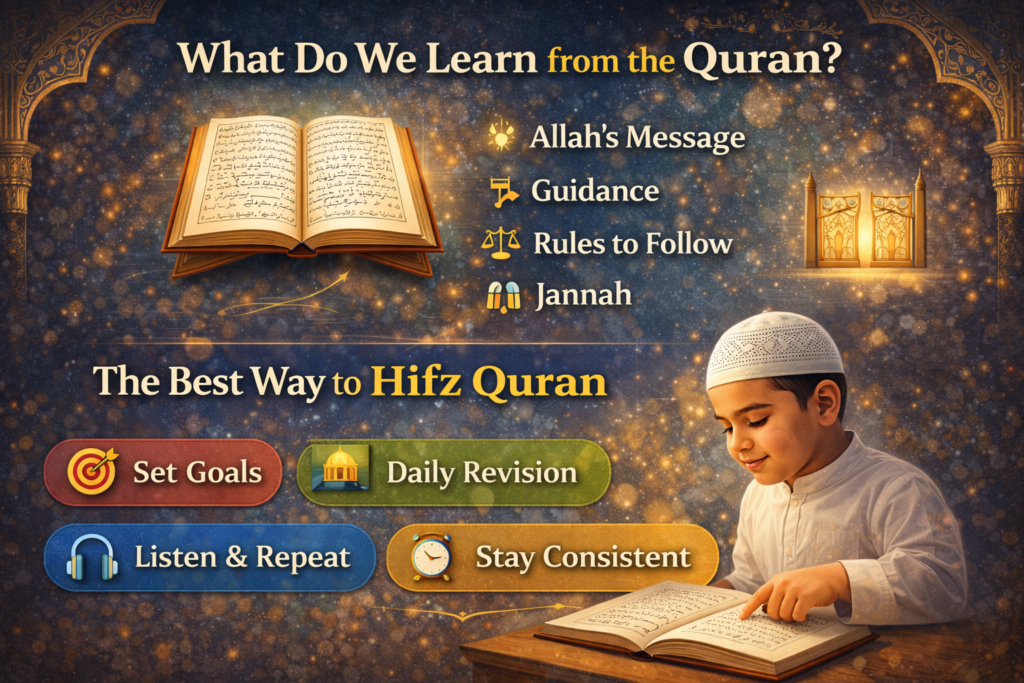 What Do We Learn from the Quran and the Best Way to Hifz Quran