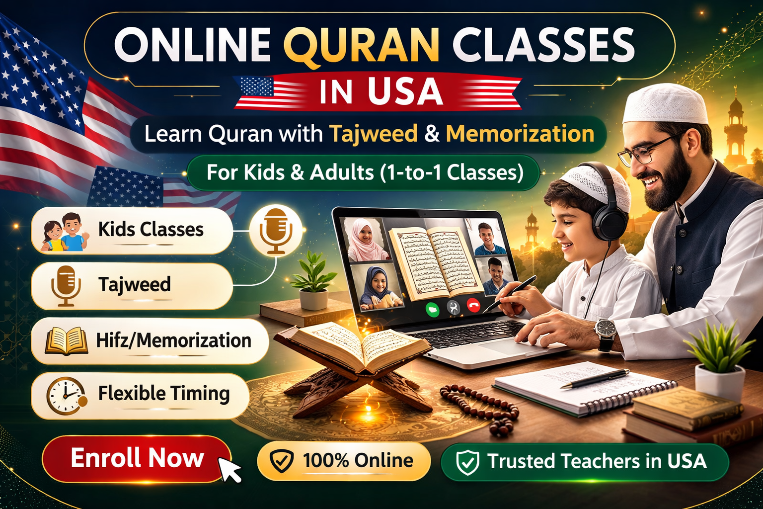 Online Quran Classes in USA